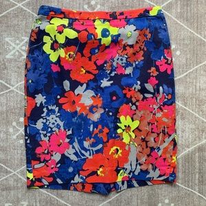 Loft (petite) floral pencil skirt